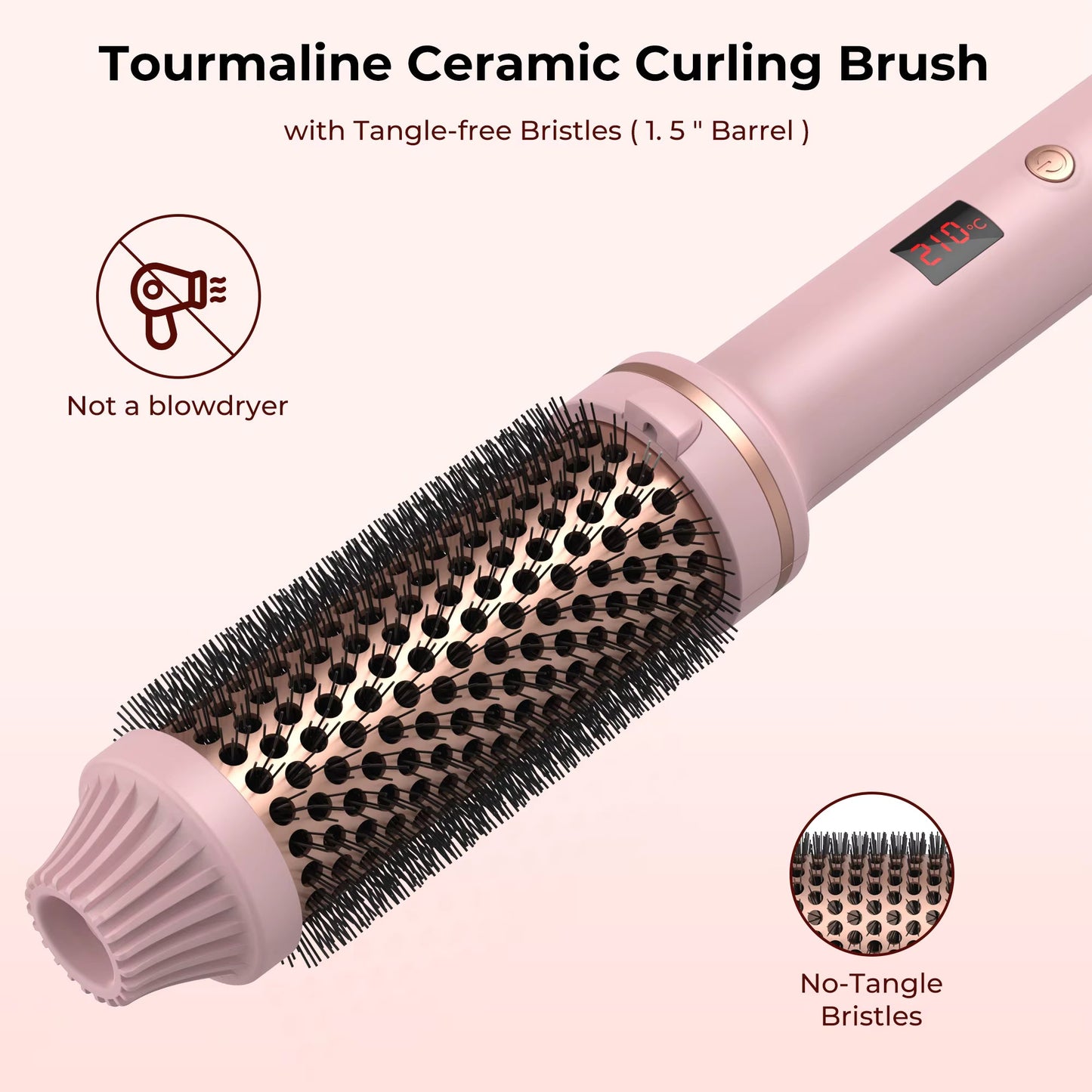 LumiBrush | Uppvärmd rund borste